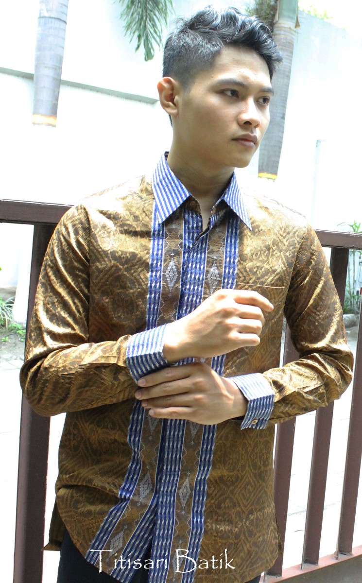 Gold Barong  Formal Shirt Titisari Batik